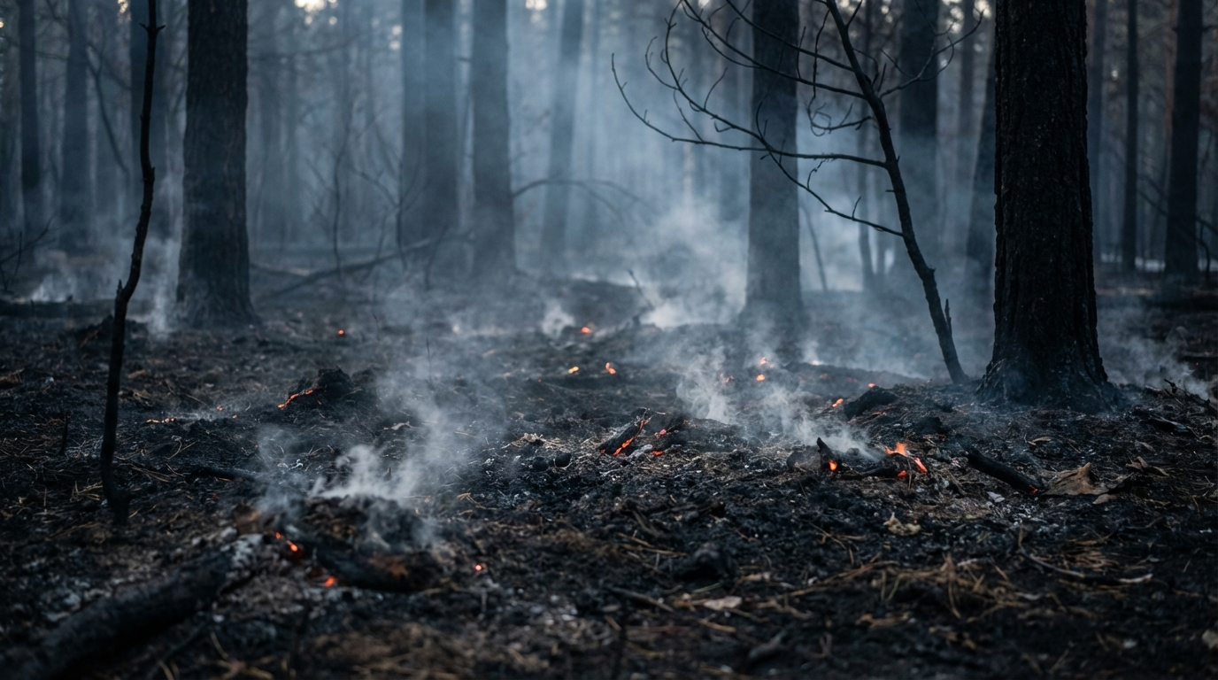 ultra realistic forest ground after fire suppressi 70ff28ed5b